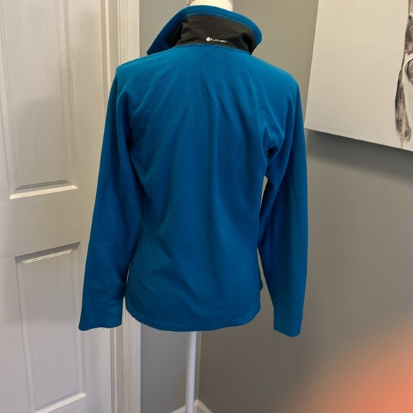 North Face Zip Up Light Weight Flashdry Jacket Teal SZ small petite - Picture 5 of 10